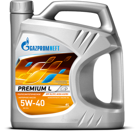 Масло моторное Gazpromneft Premium L A3/B3 5W-40 SL/CF п/с 4л