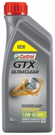 Масло моторное Castrol GTX Ultraclean A3/B4 10W-40 SN  1л