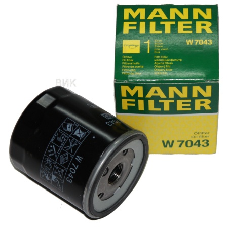 Фильтр масляный Mann-Filter W7043