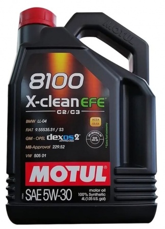 Масло моторное Motul 8100 X-clean EFE C2/C3 5W-30 SN 4л