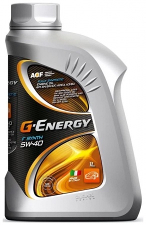 Масло моторное G-Energy Synthetic F Synth A3/B4 5W-40 SN/CF1л