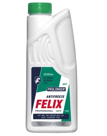 Антифриз G11 (зеленый) FELIX PROLONGER 1кг