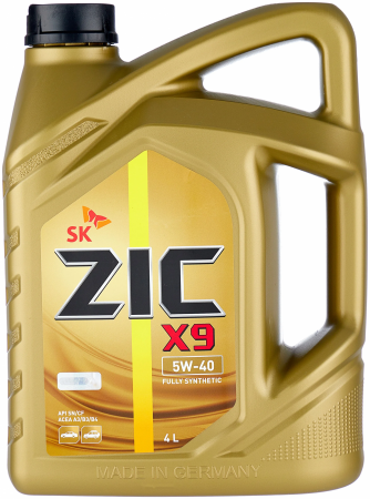 Масло моторное ZIC X9 C3 5W-40 SN/CF 4л