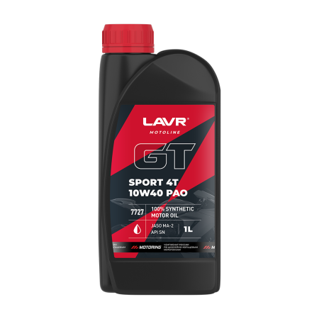 4-х такт MOTO Gt Sport JASO MA-2 10W-40 SN синт 1л