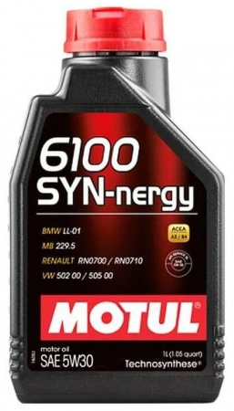 Масло моторное Motul 6100 SYN-nergy A3/B4 5W-30 SL  1л