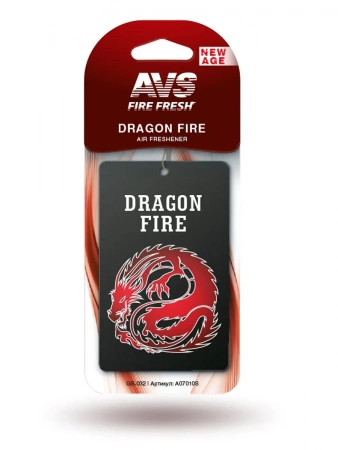 Ароматизатор подвесной AVS картон DRAGON FIRE GS-032 AVS A07010S