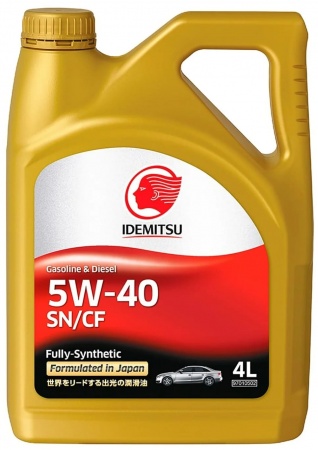 Масло моторное Idemitsu 5W-40 SN/CF 4л