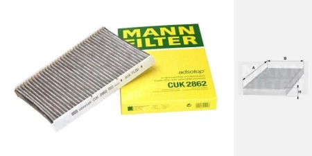 Фильтр салона Mann-Filter CUK2862