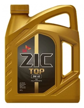 Масло моторное ZIC TOP A3/B4 0W-40 SN 4л