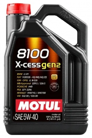 Масло моторное Motul 8100 X-cess gen2 A3/B4 5W-40 SN 4л