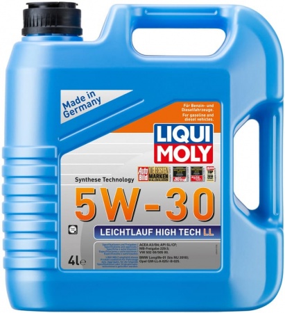 Масло моторное LIQUI MOLY Leichtlauf High Tech LL A3/B4 5W-30 SL/CF 4л