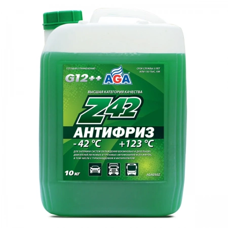 Антифриз G12++ (зеленый) AGA Z42 10кг