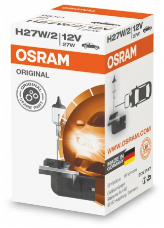 Лампа галогеновая H27W/2 12.8v 27/2w OSRAM 881