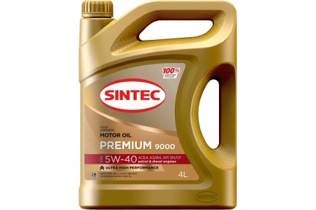 Масло моторное SINTEC PREMIUM 9000 A3/B4 5W-40 SN/CF 4л