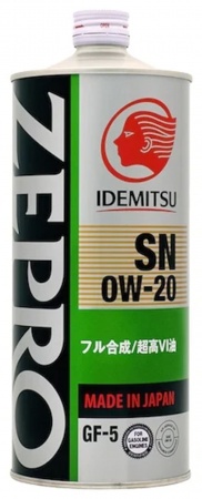 Масло моторное Idemitsu Zepro Eco Medalist GF-5 0W-20 SN 1л
