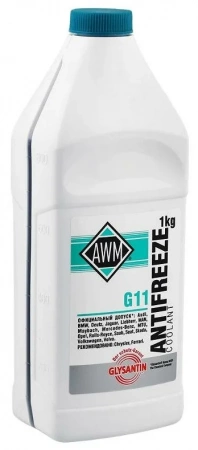 Антифриз G11 (зеленый) AWM 1л