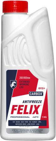 Антифриз G12+ (красный) FELIX Carbox 1кг