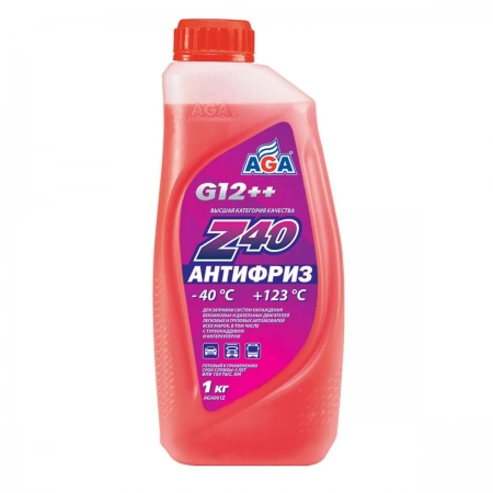 Антифриз G12++ (красный) AGA Z40 1кг