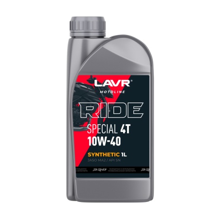4-х такт MOTO Ride Special JASO MA-2 10W-40 SN синт 1л