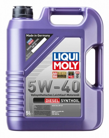 Масло моторное LIQUI MOLY Diesel Synthoil A3/B4 5W-40 CF 5л