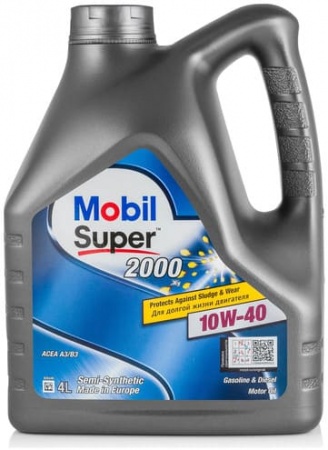 Масло моторное Mobil Super 2000 X1 A3/B4 10W-40 SN PLUS/CF  4л