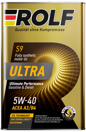 Масло моторное Rolf Ultra A3/B4 5W-40 SP/CF 1л