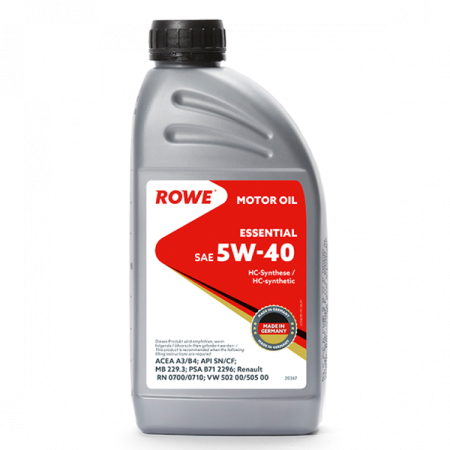 Масло моторное ROWE Essential A3/B4 5W-40 SN/CF 1л
