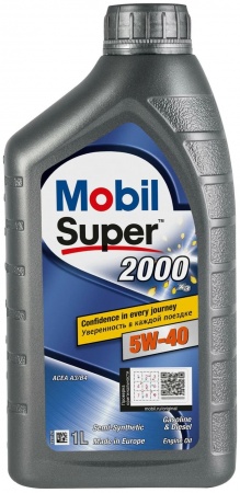 Масло моторное Mobil Super 2000 X3 A3/B4 5W-40 SN PLUS  1л