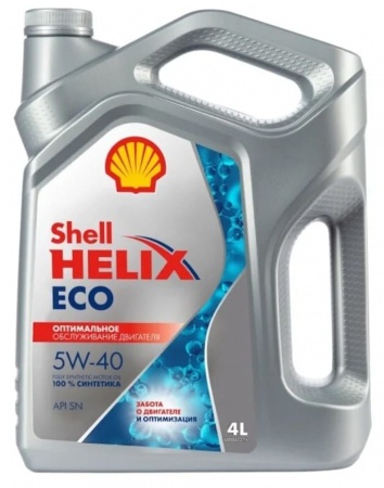 Масло моторное Shell Helix ECO 5W-40 SN/CF 4л