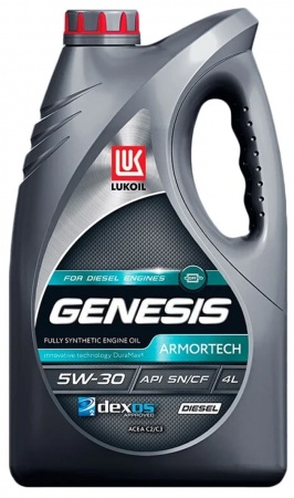 Масло моторное Лукойл Genesis Armortech Diesel C2/C3 5W-30 SN/CF 4л