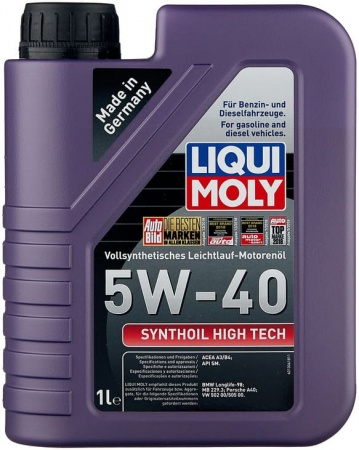Масло моторное LIQUI MOLY Synthoil High Tech A3/B4 5W-40 SN 1л