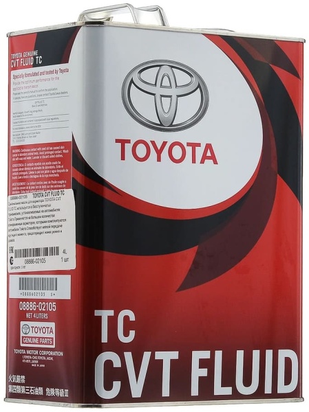 Масло трансмиссионное Toyota CVTF Fluid TC  4л