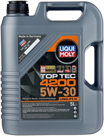 Масло моторное LIQUI MOLY Top Tec 4200 C3 5W-30 SP 5л (акция)