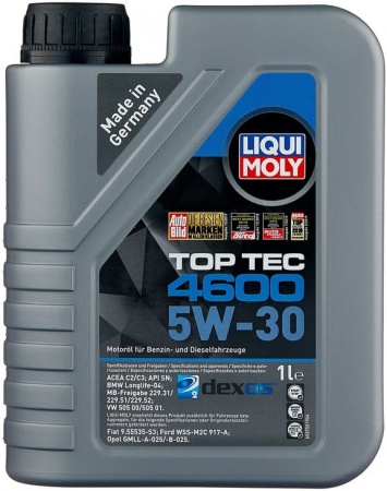 Масло моторное LIQUI MOLY Top Tec 4600 C2/C3 5W-30 SN 1л