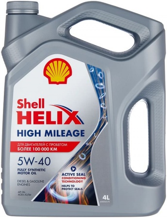 Масло моторное Shell Helix High Mileage A3/B4 5W-40 SN 4л