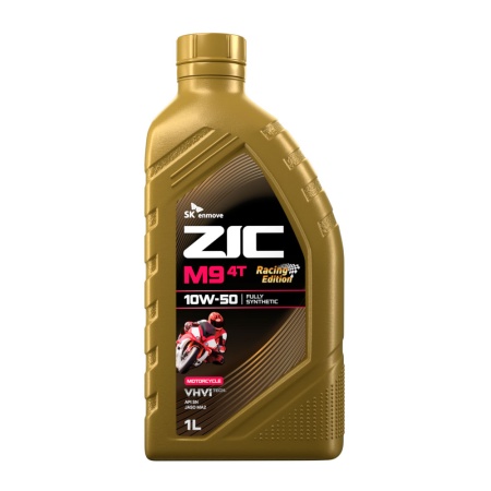 4-х такт ZIC M9 4T Racing Edition JASO MA2 10W-50 SN синт 1л
