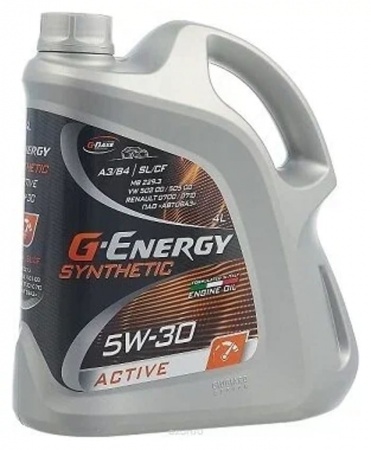 Масло моторное G-Energy Synthetic Active A3/B4 5W-30 SL/CF 4л
