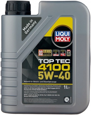 Масло моторное LIQUI MOLY Top Tec 4100 C3 5W-40 SN 1л