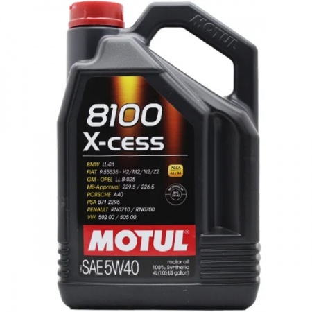 Масло моторное Motul 8100 X-cess A3/B4 5W-40 SN 4л