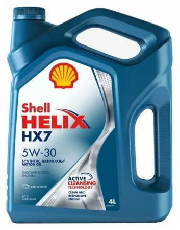 Масло моторное Shell Helix HX7 A3/B4 5W-30 SL  4л