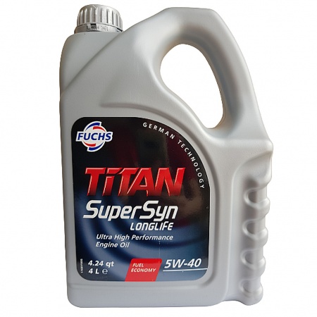 Масло моторное FUCHS Titan SuperSyn A3/B4 5W-40 SN/CF 4л