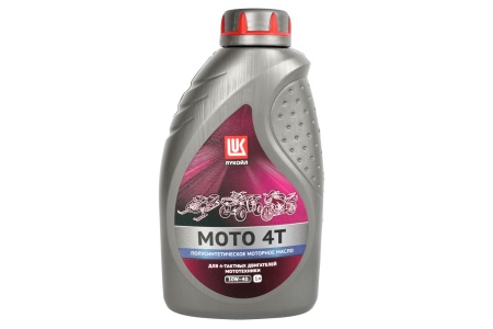 Масло моторное 4-х такт Лукойл Мото 4Т JASO MA2 10W-40 SL п/с 1л