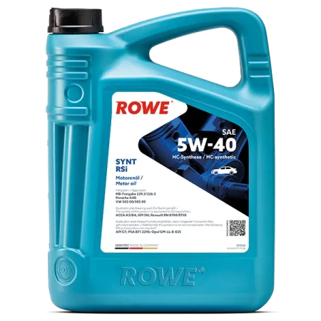 Масло моторное ROWE Hightec Synt RSi A3/B4 5W-40 SN/CF 4л