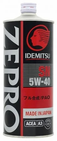 Масло моторное Idemitsu Zepro Racing A3 5W-40 SN 1л