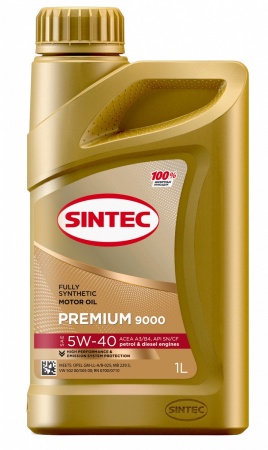 Масло моторное SINTEC PREMIUM 9000 A3/B4 5W-40 SN/CF 1л