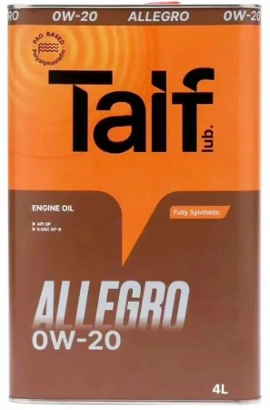 Масло моторное TAIF ALLEGRO 0W-20 4л