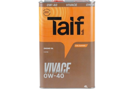 Масло моторное TAIF VIVACE A3/B4 0W-40 SN 4л