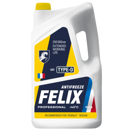 Антифриз G12+ (желтый) FELIX Type-D 1кг