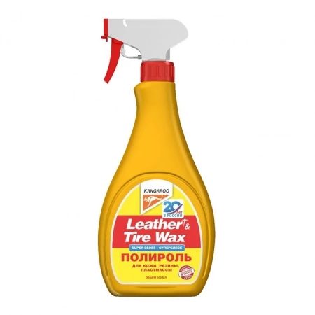Полироль пластика супер блеск Leather&Tire wax