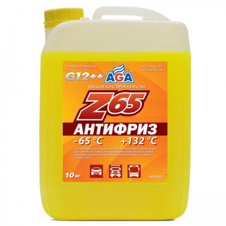 Антифриз G12++ (желтый) AGA Z65 10кг